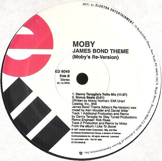 James Bond Theme (Moby's Re-Version) (VINYL) | Excellent (EX) Excellent (EX) Get Cheap Vinyl