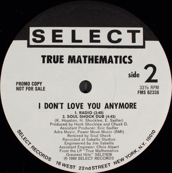 I Don't Love You Anymore | Near Mint (NM) Very Good Plus (VG+) Get Cheap Vinyl