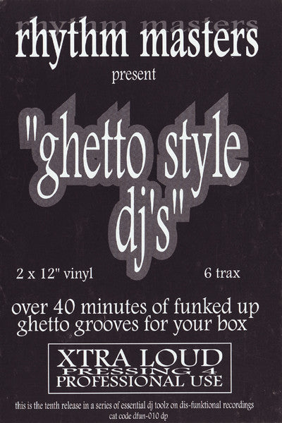 Ghetto Style DJ's (DJ Essentials On Plastic) | Very Good Plus (VG+) Excellent (EX) Get Cheap Vinyl