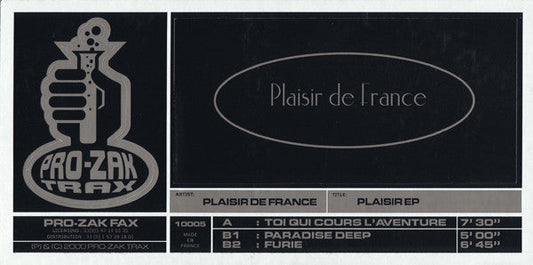 Plaisir EP | Excellent (EX) Very Good (VG) Get Cheap Vinyl