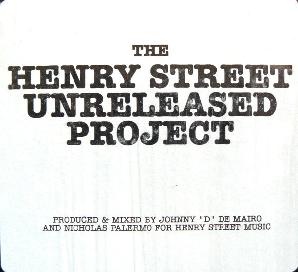 The Henry Street Unreleased Project | Very Good Plus (VG+) Very Good Plus (VG+) Get Cheap Vinyl