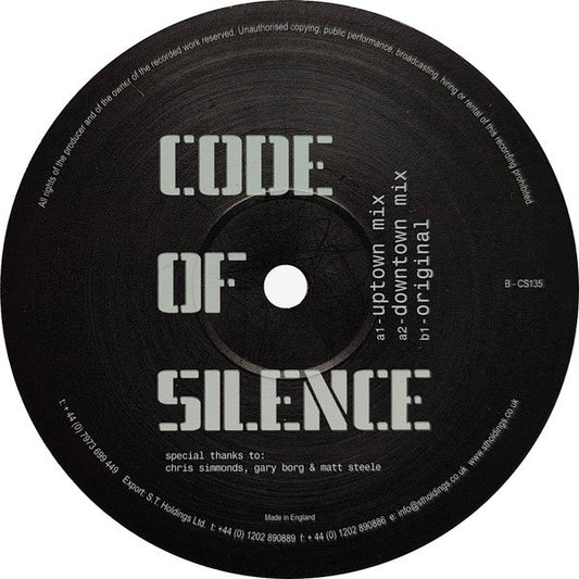 Code Of Silence | Very Good Plus (VG+) Generic Get Cheap Vinyl