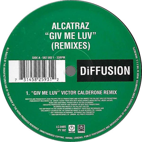 Giv Me Luv (Remixes) | Very Good Plus (VG+) Very Good Plus (VG+) Get Cheap Vinyl