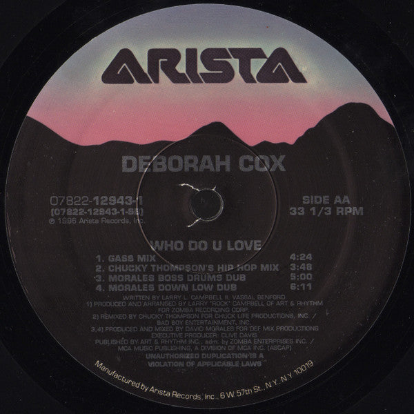 Who Do U Love | Very Good Plus (VG+) Very Good Plus (VG+) Get Cheap Vinyl