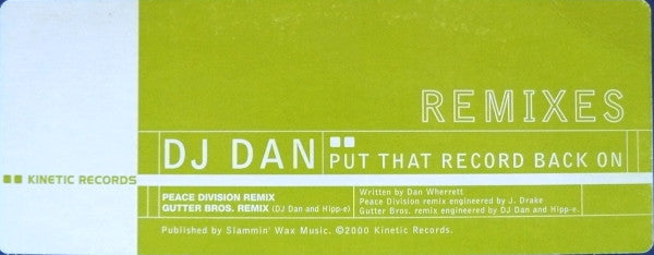 Put That Record Back On Remixes | Very Good Plus (VG+) Very Good Plus (VG+) Get Cheap Vinyl