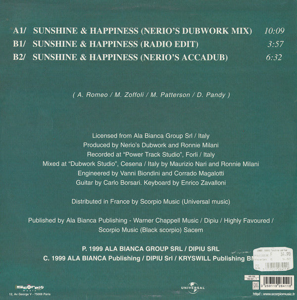 Sunshine & Happiness | Very Good (VG) Good Plus (G+) Get Cheap Vinyl