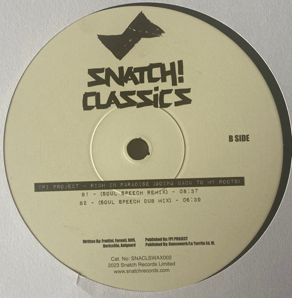 Needin U / Rich In Paradise (Going Back To My Roots) | Mint (M) Mint (M) Get Cheap Vinyl