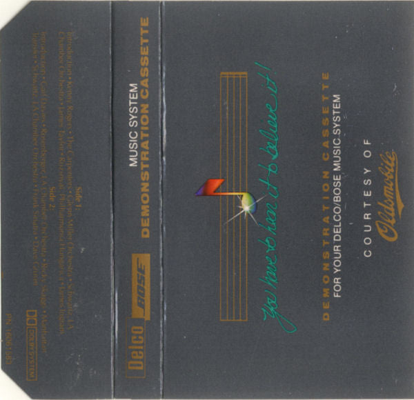 Delco / Bose Music System Demonstration Cassette | Near Mint (NM) Near Mint (NM) Get Cheap Vinyl
