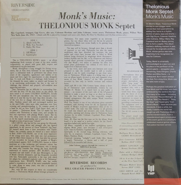 Monk's Music | Mint (M) Mint (M) Get Cheap Vinyl