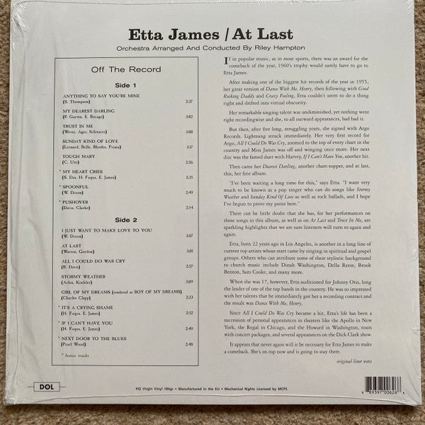 At Last! (COLOR VINYL) | Mint (M) Mint (M) Get Cheap Vinyl