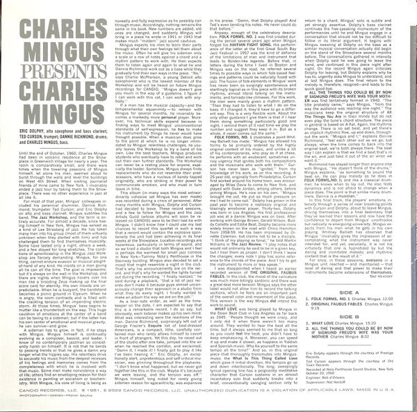 Charles Mingus Presents Charles Mingus | Mint (M) Mint (M) Get Cheap Vinyl