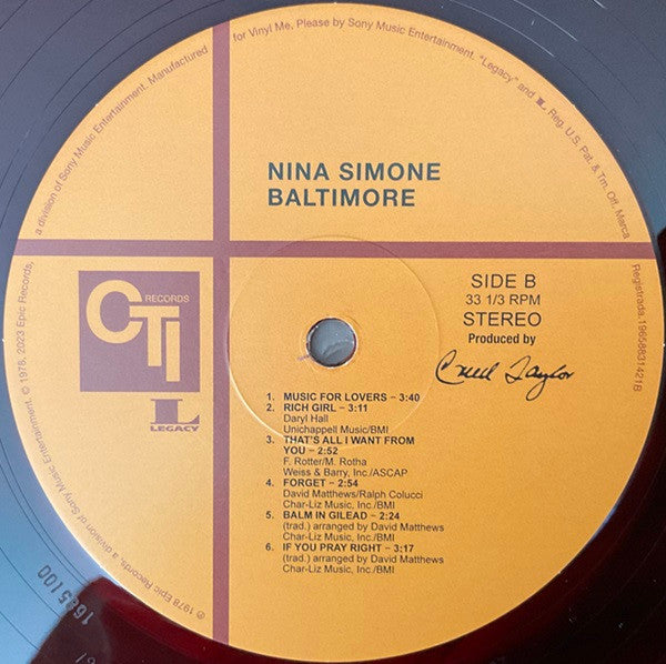 Baltimore | Mint (M) Mint (M) Get Cheap Vinyl