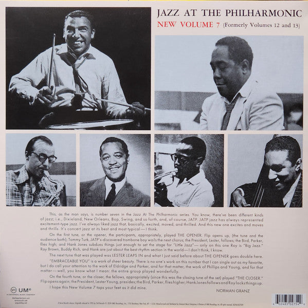 Norman Granz' Jazz At The Philharmonic - New Volume 7 (Formerly Vols. 12 And 13) | Mint (M) Mint (M) Get Cheap Vinyl