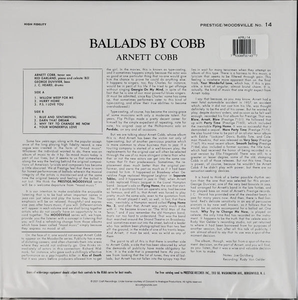 Ballads By Cobb | Mint (M) Mint (M) Get Cheap Vinyl
