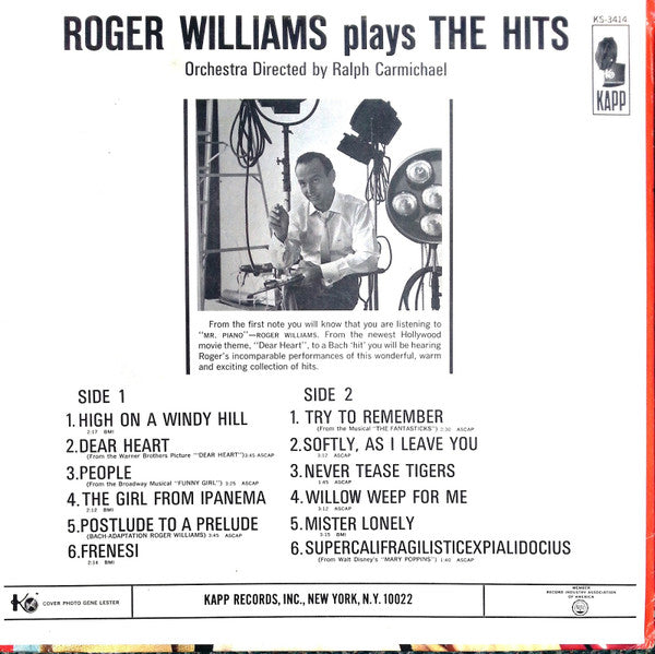 Roger Williams Plays The Hits *SEALED* | Mint (M) Mint (M) Get Cheap Vinyl