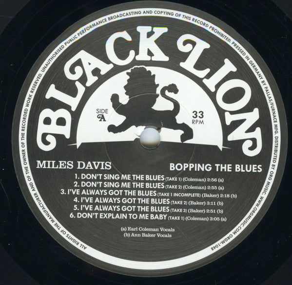 Bopping The Blues (180 GRAM VINYL) | Mint (M) Mint (M) Get Cheap Vinyl