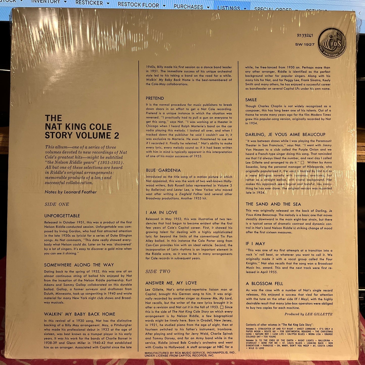 The Nat King Cole Story: Volume 2 | Mint (M) Mint (M) Get Cheap Vinyl