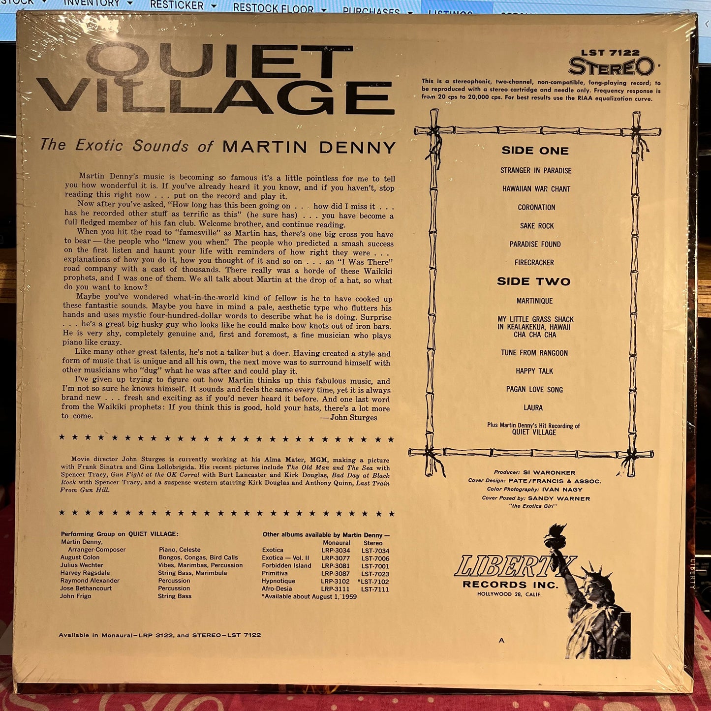 Quiet Village - The Exotic Sounds Of Martin Denny *SEALED* | Mint (M) Mint (M) Get Cheap Vinyl