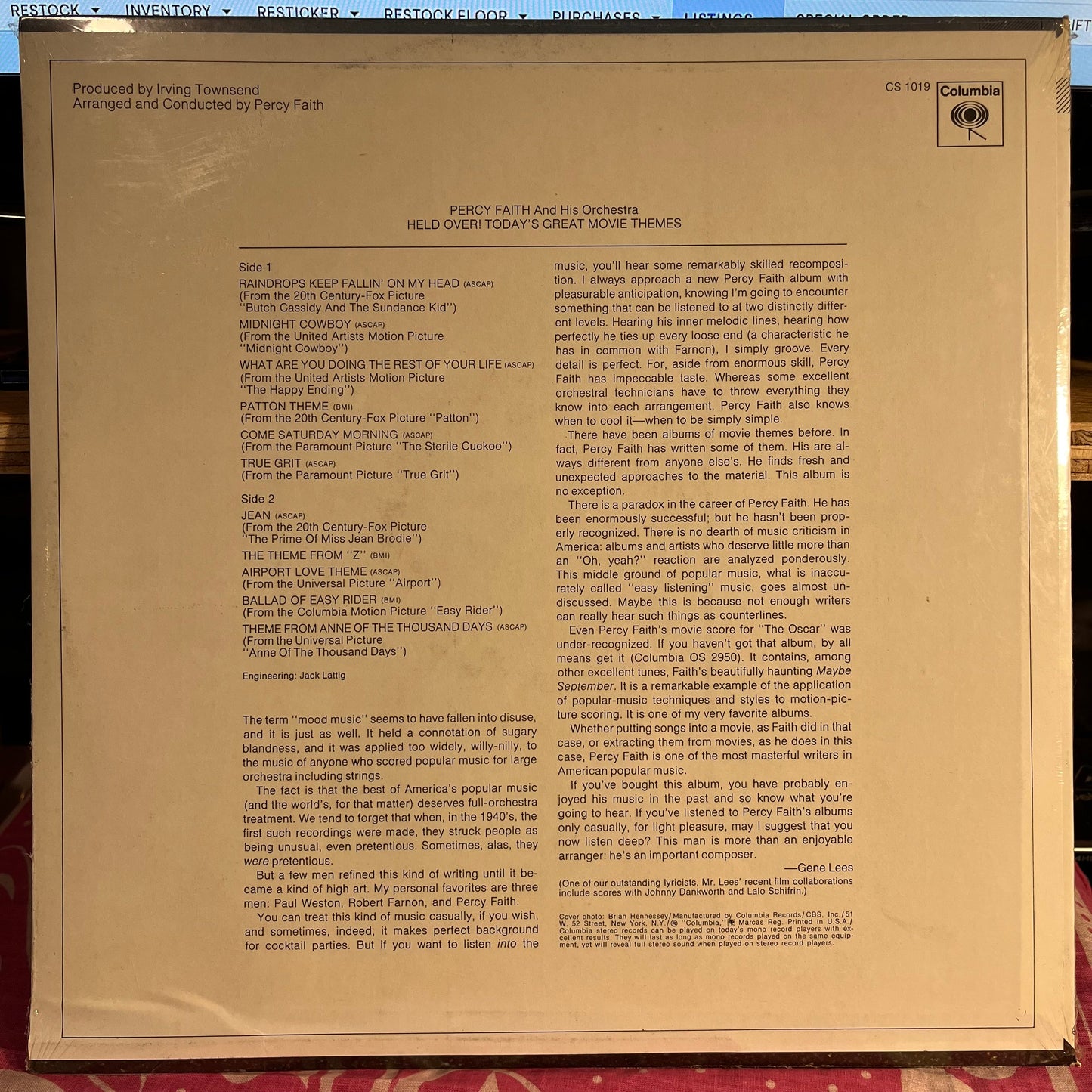 Held Over! Today's Great Movie Themes | Mint (M) Mint (M) Get Cheap Vinyl