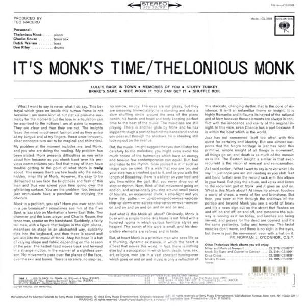 It's Monk's Time | Mint (M) Mint (M) Get Cheap Vinyl