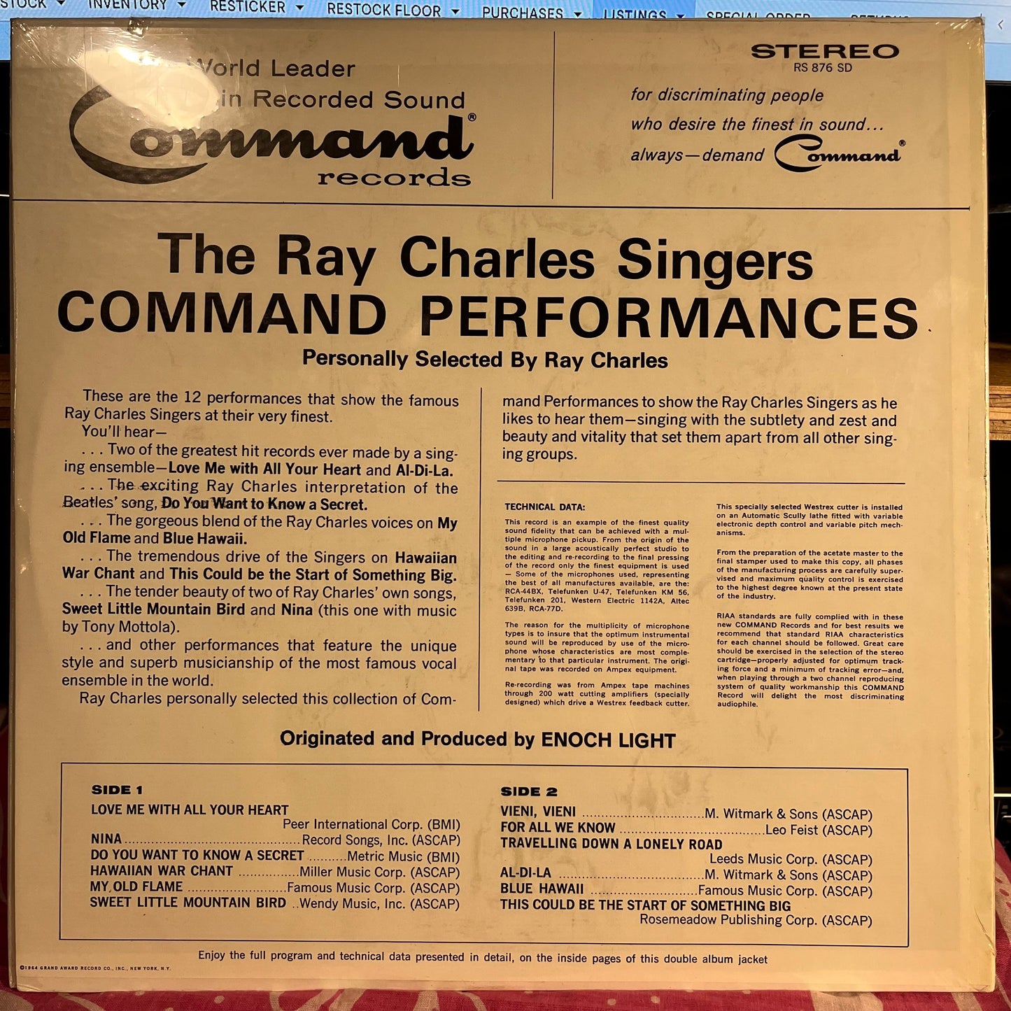 Command Performances | Mint (M) Near Mint (NM) Get Cheap Vinyl