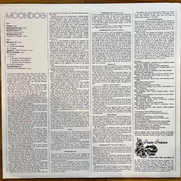 Moondog (VINYL) | Mint (M) Mint (M) Get Cheap Vinyl