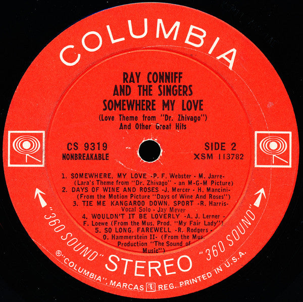 Somewhere My Love | Mint (M) Excellent (EX) Get Cheap Vinyl