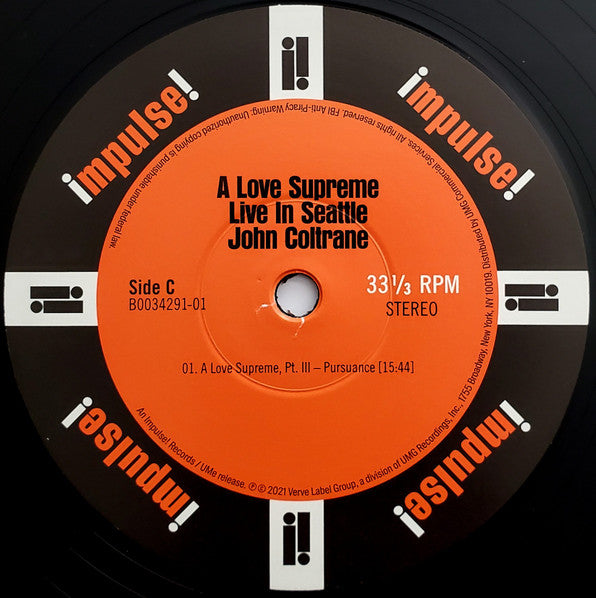A Love Supreme: Live In Seattle *DINGED* (2xVINYL) | Mint (M) Excellent+ (EX+) Get Cheap Vinyl