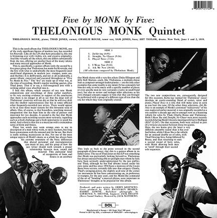 5 By Monk By 5 | Mint (M) Mint (M) Get Cheap Vinyl
