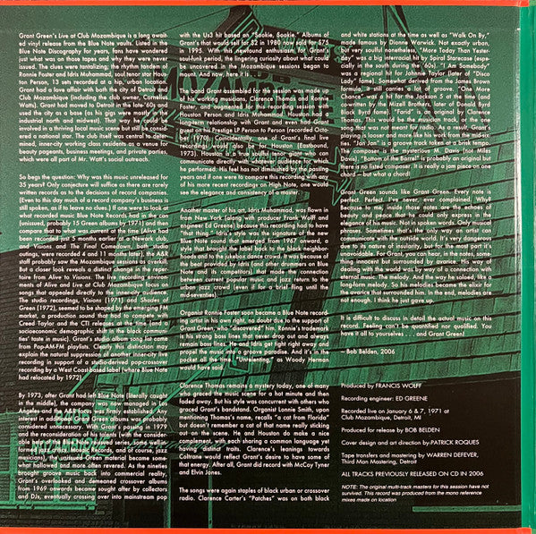 Live At Club Mozambique (180 GRAM VINYL) | Mint (M) Mint (M) Get Cheap Vinyl