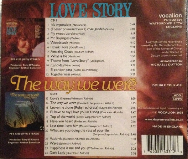 Love Story / The Way We Were *CD* | Mint (M) Mint (M) Get Cheap Vinyl