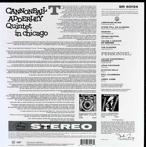 Cannonball Adderley Quintet In Chicago | Mint (M) Mint (M) Get Cheap Vinyl
