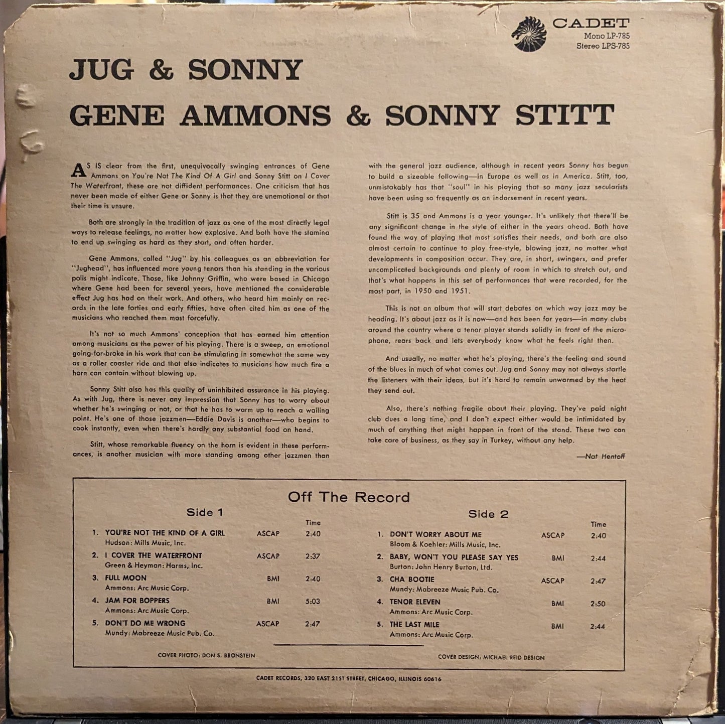 Jug & Sonny | Excellent (EX) Very Good (VG) Get Cheap Vinyl