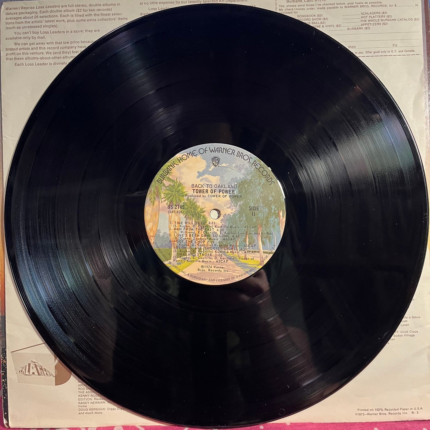 Back To Oakland *TERRE HAUTE* | Excellent (EX) Very Good Plus (VG+) Get Cheap Vinyl