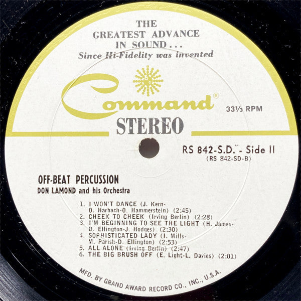 Off Beat Percussion | Excellent (EX) Near Mint (NM) Get Cheap Vinyl