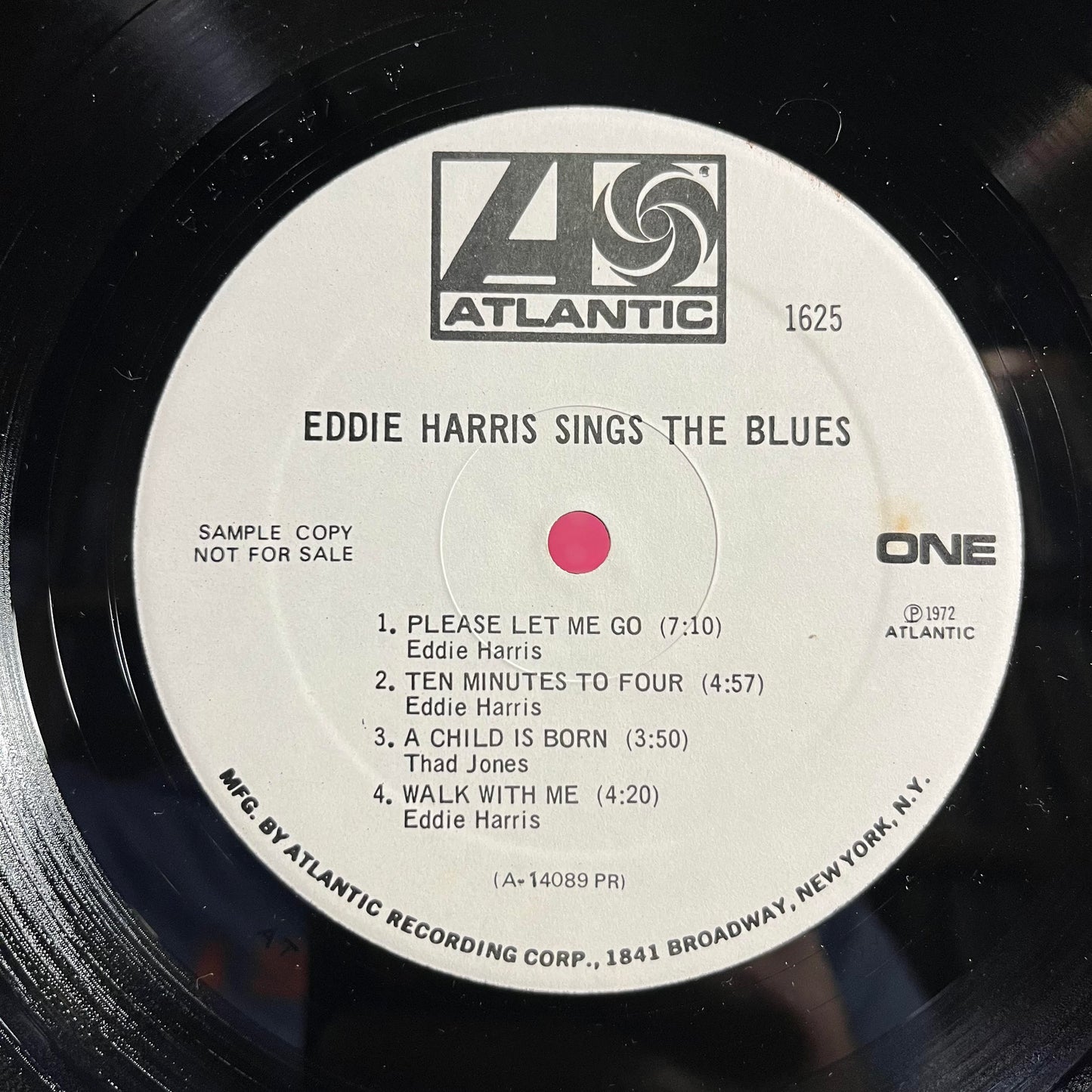 Eddie Harris Sings The Blues *PROMO/PR* | Excellent (EX) Excellent (EX) Get Cheap Vinyl