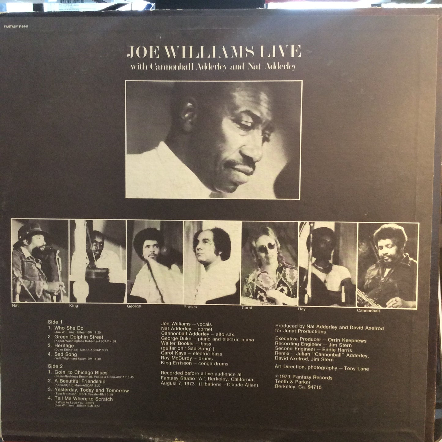 Joe Williams Live (VINYL) | Excellent+ (EX+) Excellent (EX) Get Cheap Vinyl