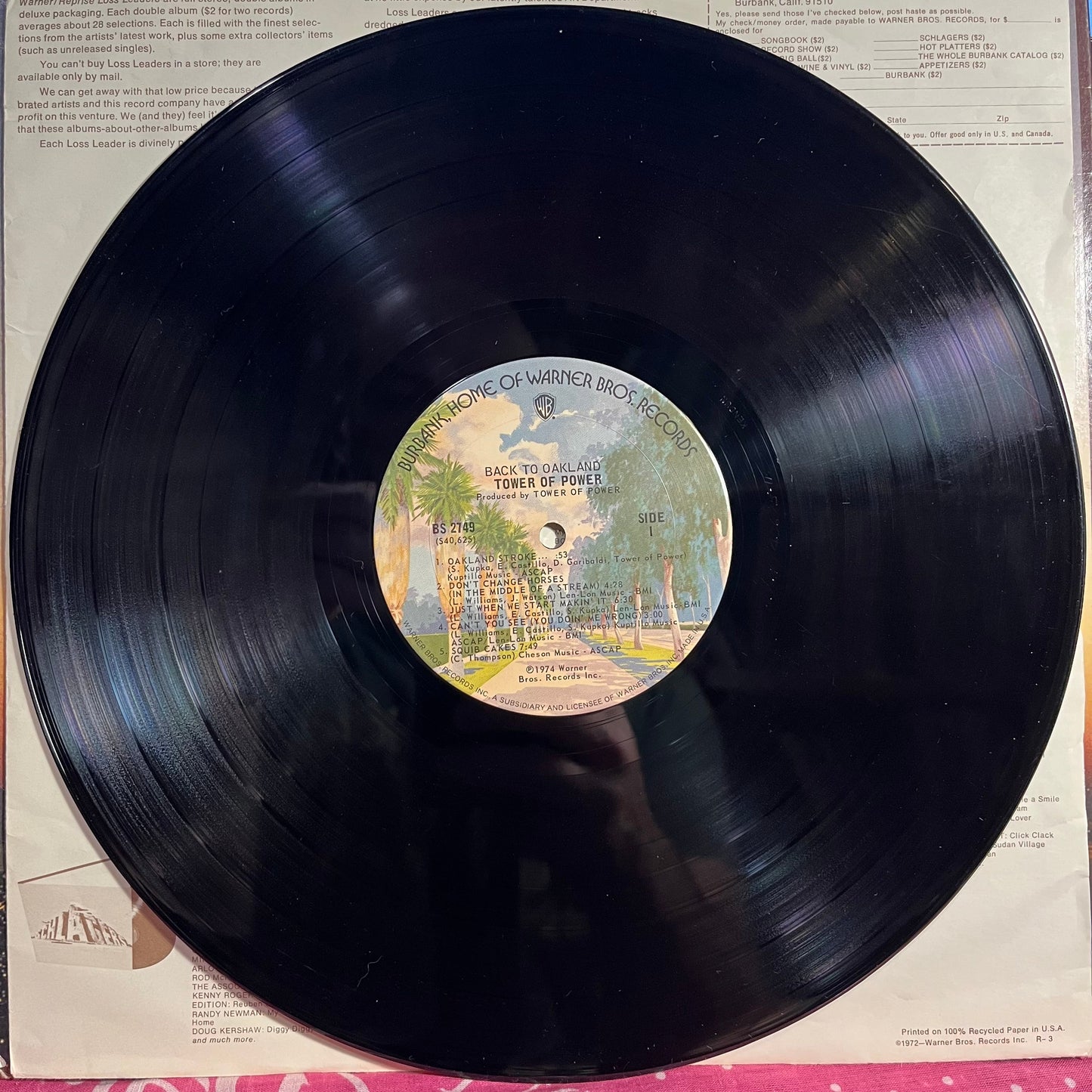Back To Oakland *TERRE HAUTE* | Excellent (EX) Very Good Plus (VG+) Get Cheap Vinyl