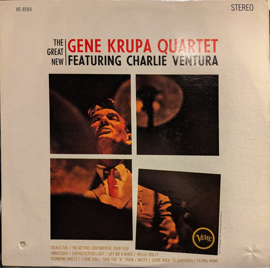 The Great New Gene Krupa Quartet Featuring Charlie Ventura | Excellent (EX) Excellent (EX) Get Cheap Vinyl