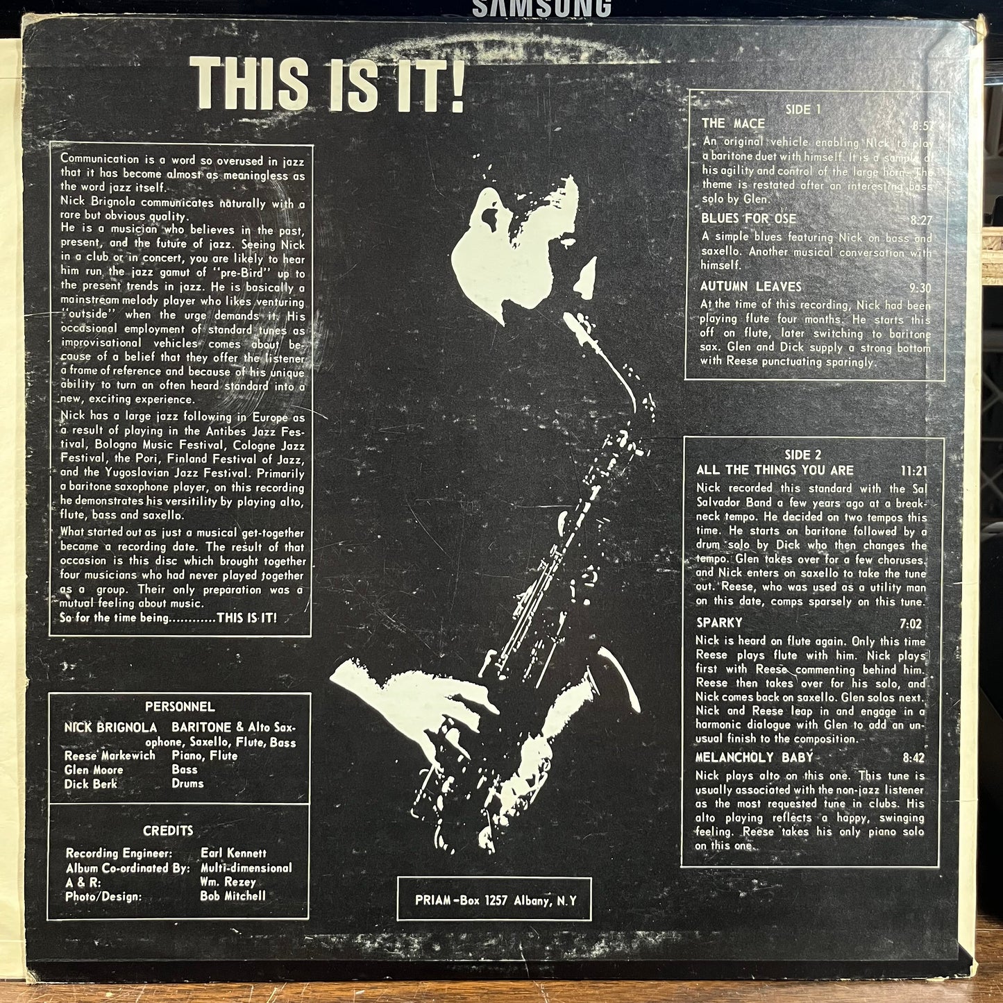 This Is It! (LP) | Excellent (EX) Very Good Plus (VG+) Get Cheap Vinyl