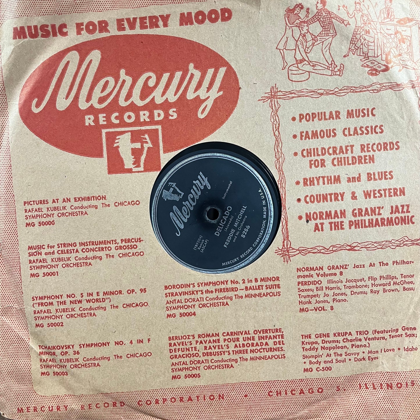 Perfidia / Delicado (10" 78RPM RECORD) | Excellent (EX) Excellent (EX) Get Cheap Vinyl