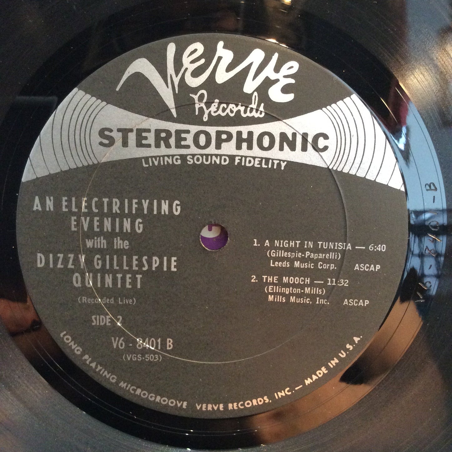 An Electrifying Evening With The Dizzy Gillespie Quintet (VINYL) | Excellent (EX) Excellent (EX) Get Cheap Vinyl