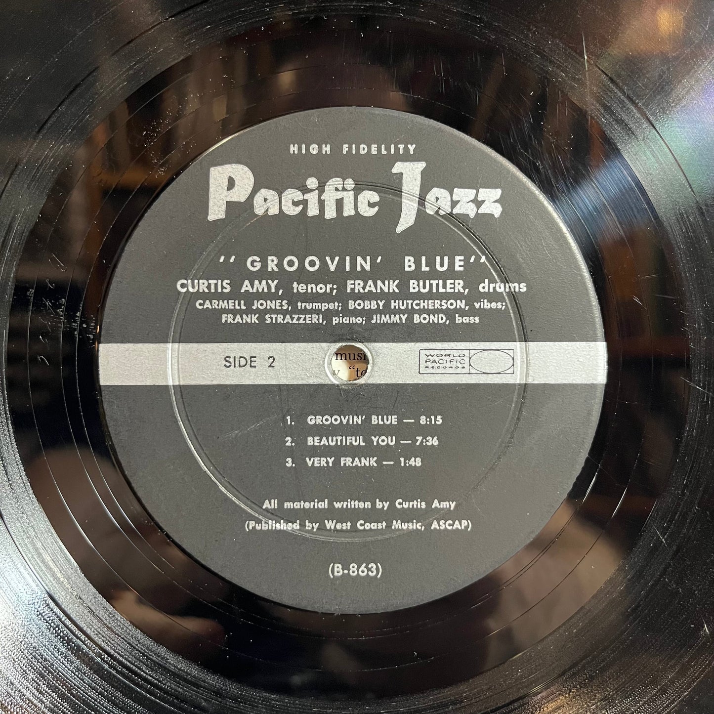 Groovin' Blue (VINYL) | Good Plus Plus (G++) Good Plus (G+) Get Cheap Vinyl
