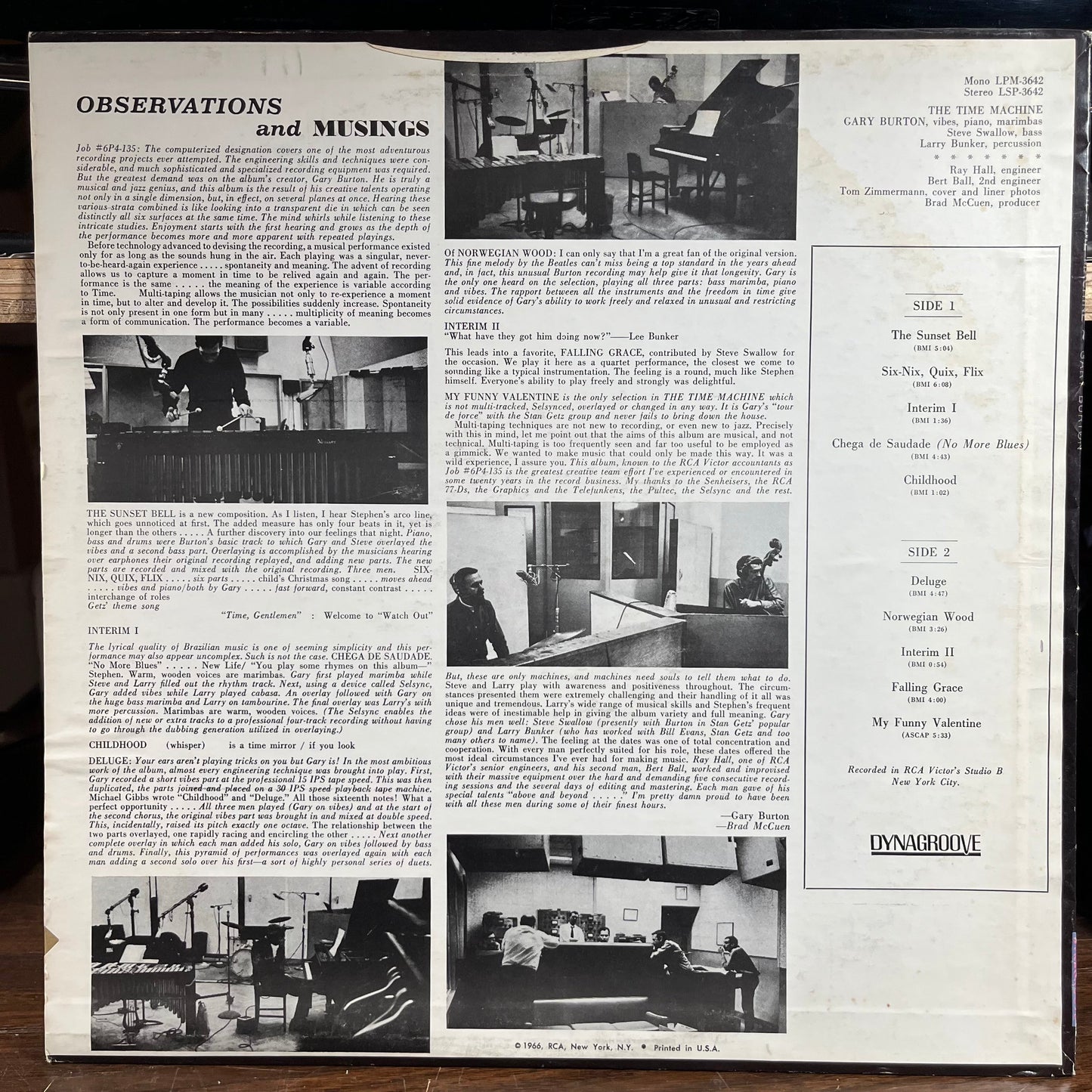 The Time Machine (VINYL) | Near Mint- (NM-) Excellent (EX) Get Cheap Vinyl