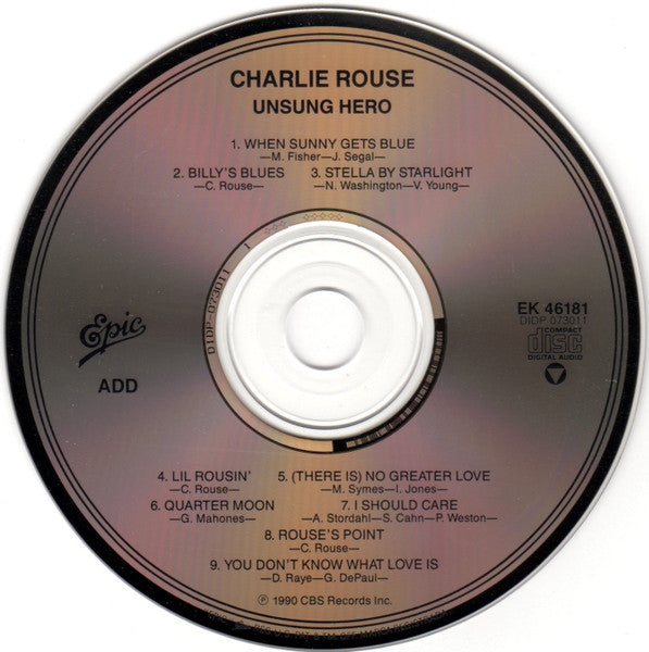 Unsung Hero (CD) | Near Mint (NM) Near Mint (NM) Get Cheap Vinyl