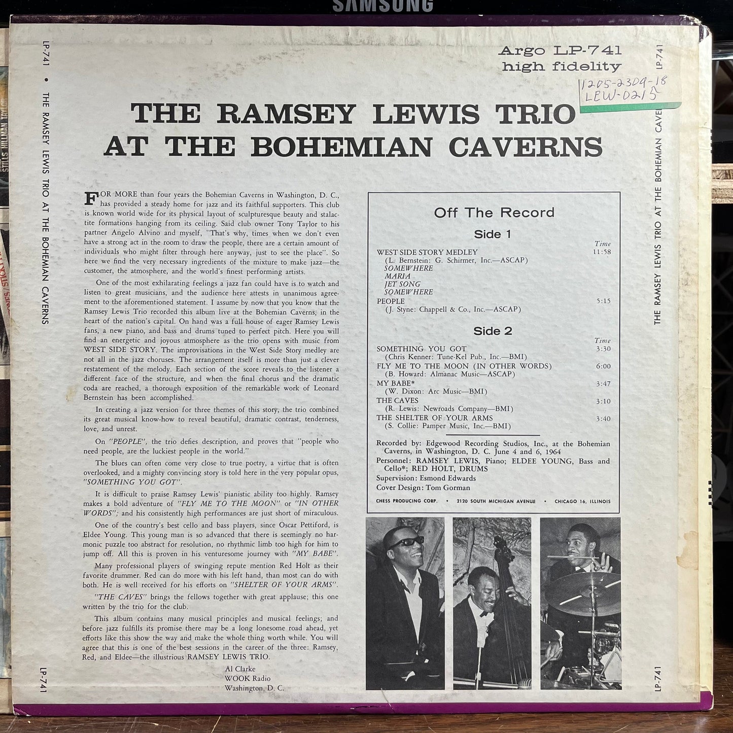 At The Bohemian Caverns (VINYL) | Near Mint- (NM-) Excellent (EX) Get Cheap Vinyl