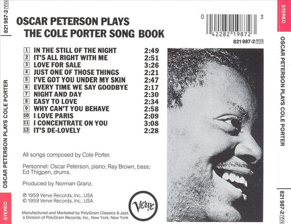 Oscar Peterson Plays The Cole Porter Songbook (CD) | Near Mint- (NM-) Near Mint (NM) Get Cheap Vinyl