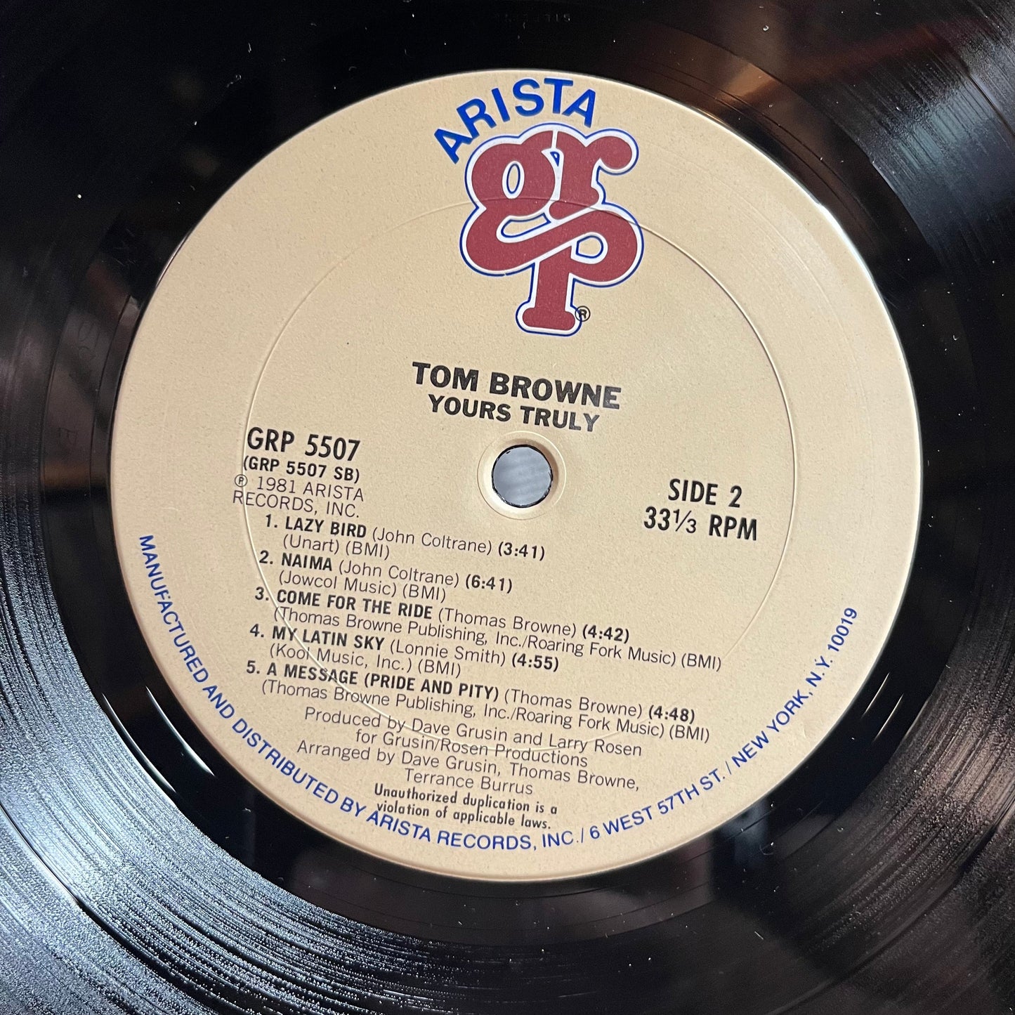 Yours Truly (LP) | Excellent (EX) Get Cheap Vinyl