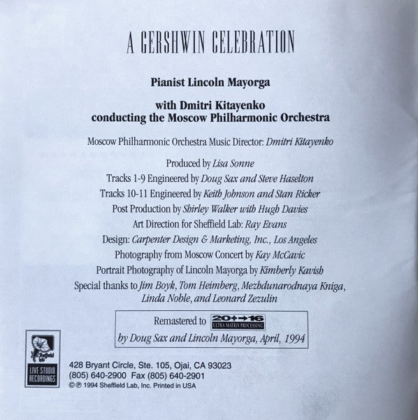 A Gershwin Celebration (CD) | Near Mint (NM) Near Mint (NM) Get Cheap Vinyl
