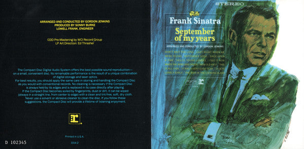 September Of My Years (CD) | Near Mint (NM) Near Mint (NM) Get Cheap Vinyl